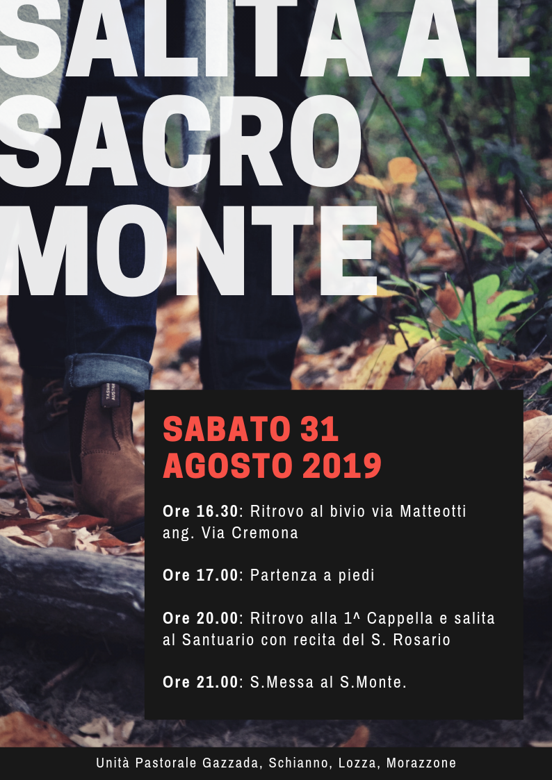 Festa Patronale 2019 Salita al Sacro Monte