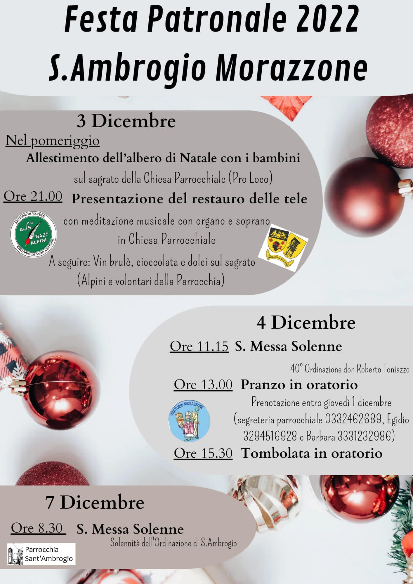 Programma Patronale Morazzone