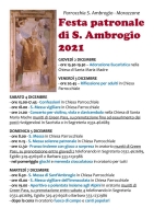 Festa patronale di S. Ambrogio 2021 - Morazzone